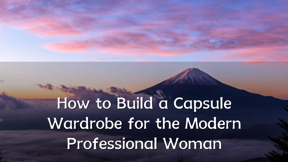 How to Build a Capsule Wardrobe for the Modern Professional Woman