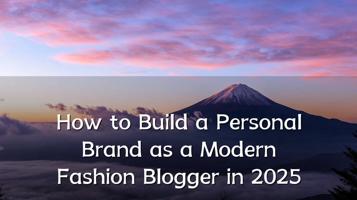How to Build a Personal Brand as a Modern Fashion Blogger in 2025