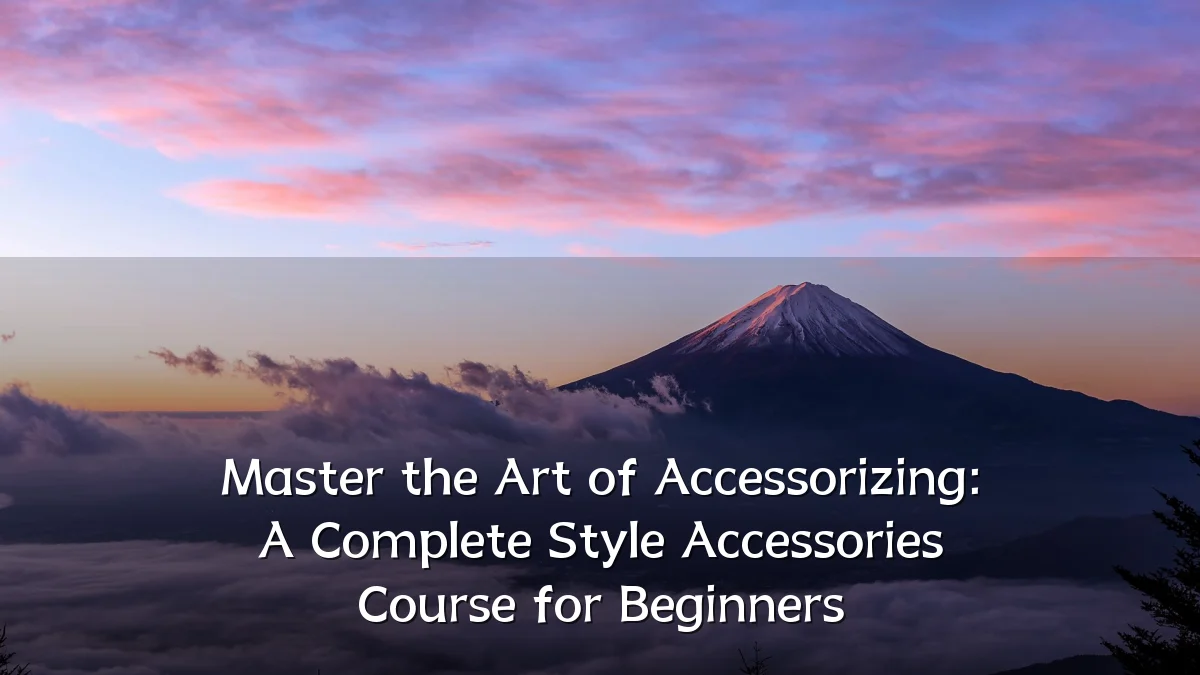 Master the Art of Accessorizing: A Complete Style Accessories Course for Beginners