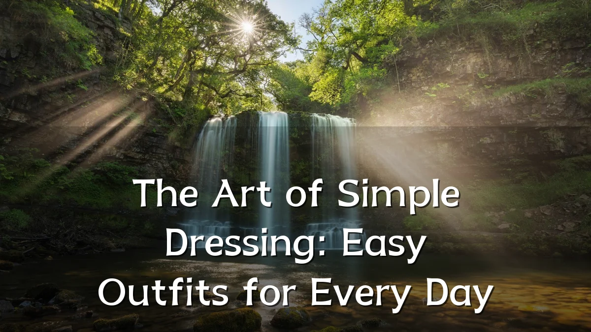 The Art of Simple Dressing: Easy Outfits for Every Day